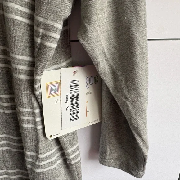 Gray Striped Randy XL NWT - Picture 5 of 7